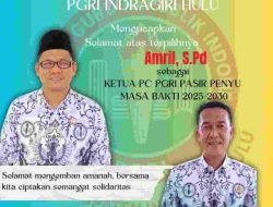 Konferensi Cabang Ke-IX PGRI Kecamatan Pasir Penyu Berjalan Sukses