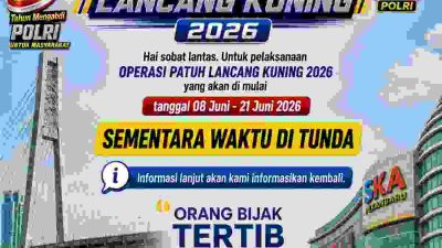 Korlantas Polri Tunda Operasi Patuh 2026, Ditlantas Polda Riau Ajak Masyarakat Tetap Tertib Berlalu Lintas