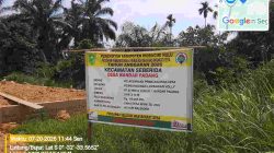 Proyek Pembangunan Lapangan Volly Tahun 2026 Desa Bandar Padang Kecamatan Seberida Diduga Menggunakan Tanah Timbun Galian C Ilegal