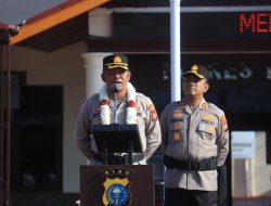 Welcome and Farewell Parade, AKBP Donny Eko Listianto Resmi Sambut Tongkat Komando Polres Indragiri Hilir