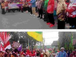 Pawai Karnaval Meriahkan HUT RI ke-81 di Kecamatan Pasir Penyu , Sangat Meriah