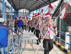 Kapolres Inhil Gelar Apel Pergeseran 150 Personel Menuju Kuala Selat dalam rangka Ekspedisi Merah Putih Presisi