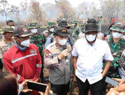 Menteri LH dan Guru Besar Kehutanan Cek Karhutla di Kampar, Kapolda Paparkan Dashboard Green Policing